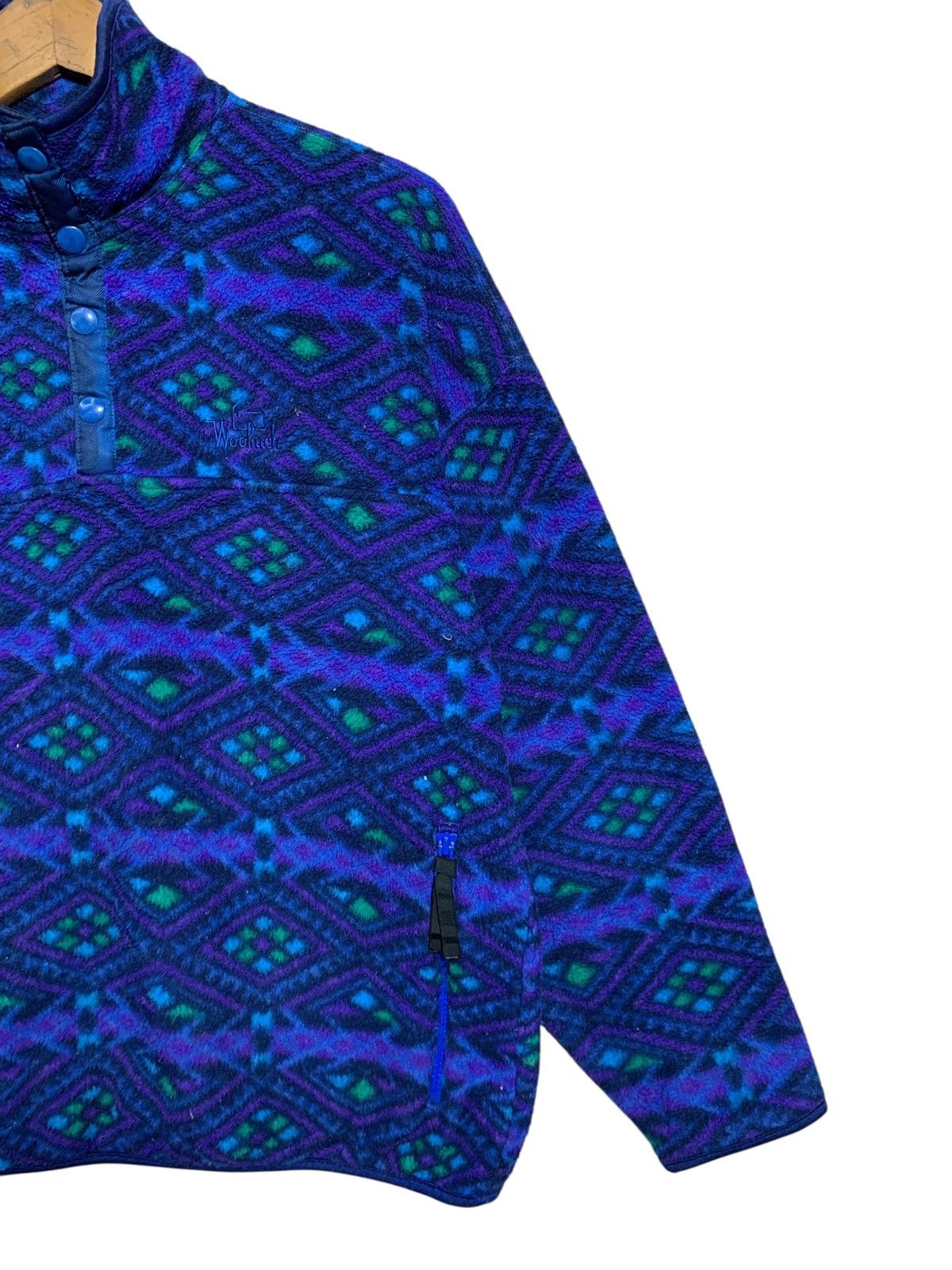 Woolrich Woolen Mills 🔥Vintage Woolrich Aztec Diamond Snap T Jacket Size US M / EU 48-50 / 2 - 3 Thumbnail