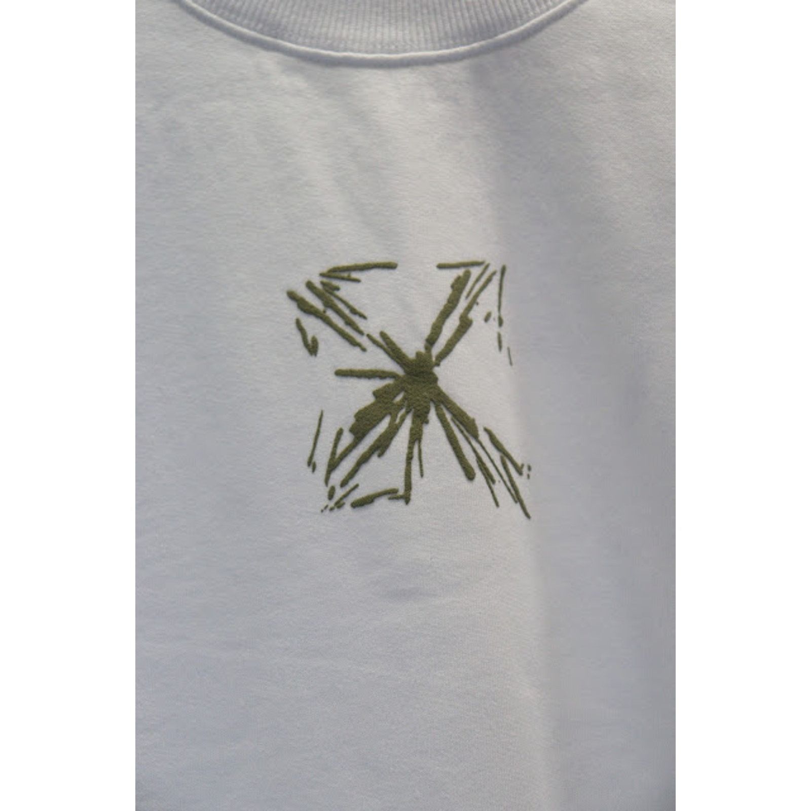 Off-White o1rshd1 Splash Arrow Skate Crewneck in White/Beige Size US M / EU 48-50 / 2 - 4 Thumbnail