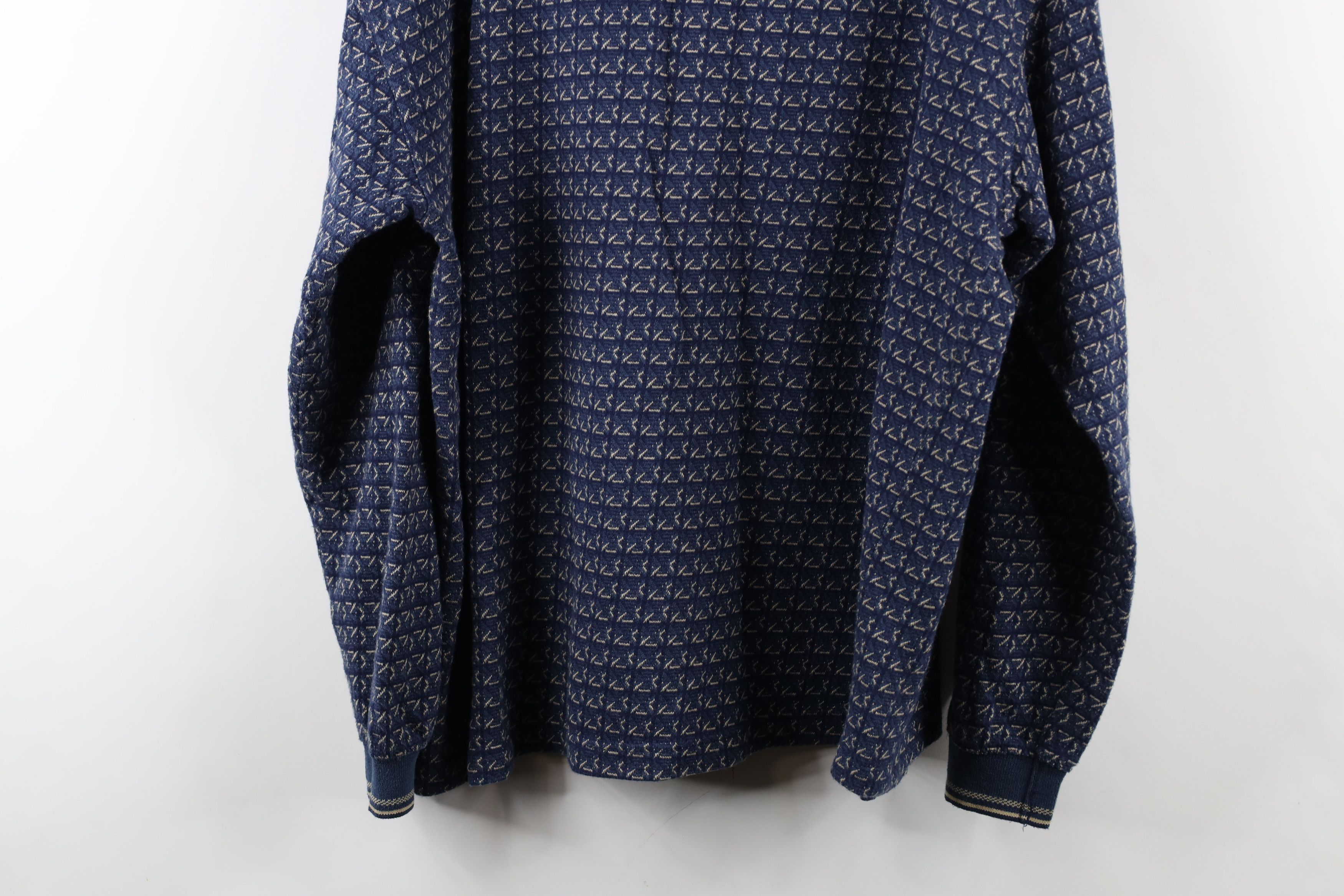 Vintage Vintage 90s Streetwear Knit Long Sleeve Rugby Polo Shirt Size US L / EU 52-54 / 3 - 10 Thumbnail