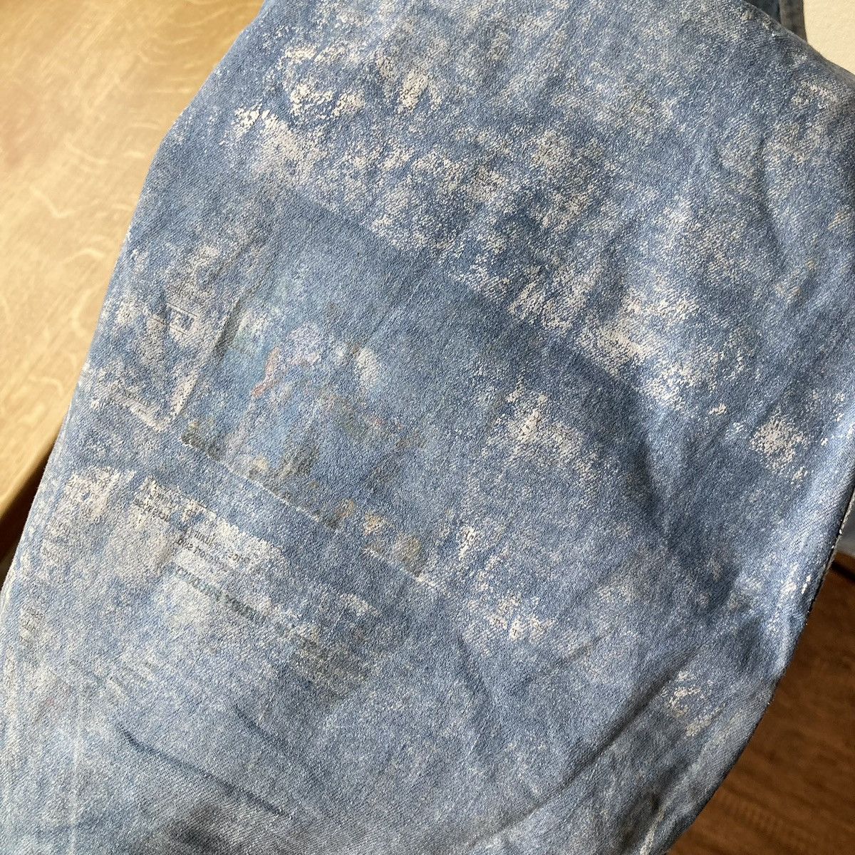 Vintage Japan Newspaper Tough Jeans Patchwork Size US 32 / EU 48 - 9 Thumbnail