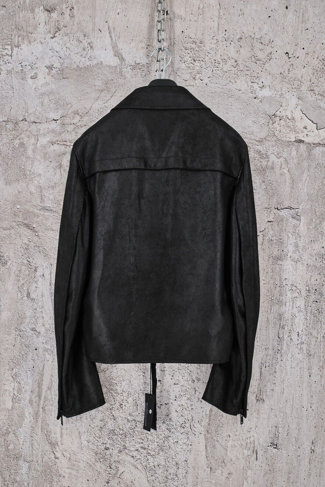 Ann Demeulemeester NWT ANN DEMEULEMEESTER BLACK LEATHER THEO BIKER JACKET, M Size US M / EU 48-50 / 2 - 2 Thumbnail