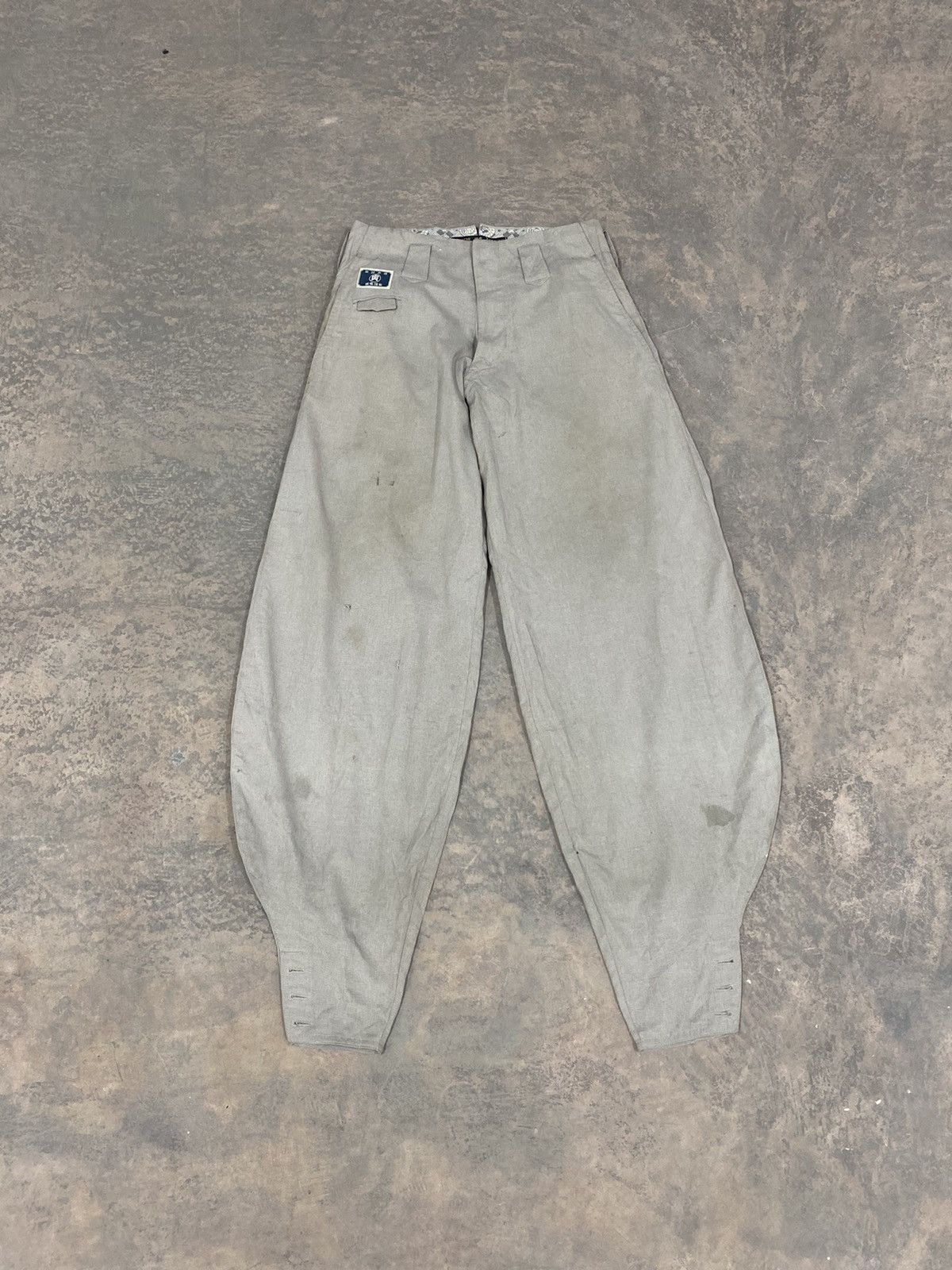Issey Miyake × Japanese Brand TORAICHI BALLOON MILITARY PANTS ARMY LIKE ISSEY MIYAKE LGB Size US 29 - 1 Thumbnail