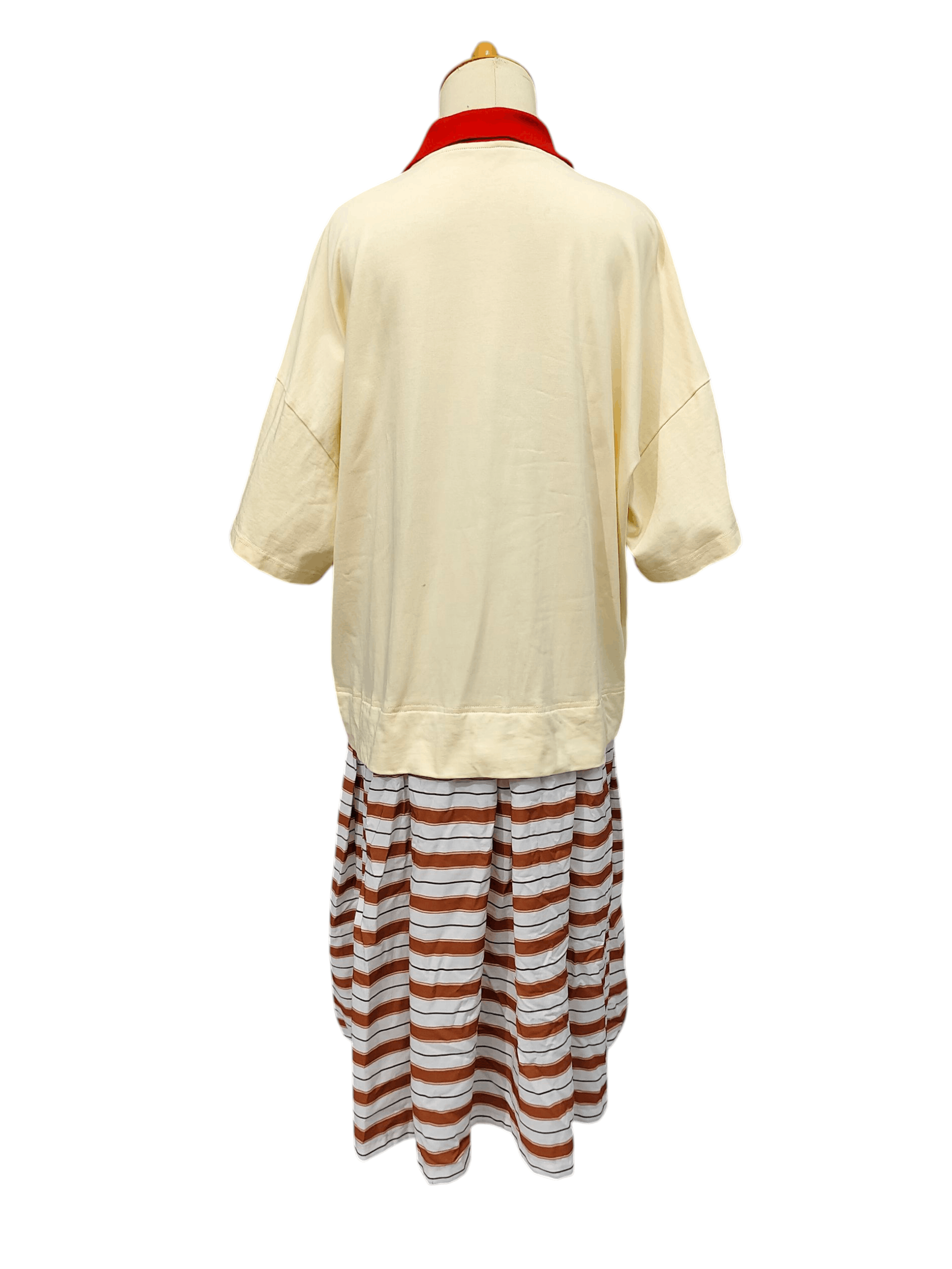 Sunnei 2010s SUNNEI- Hybrid Oversized Color Block Polo Dress Italy Size L / US 10 / IT 46 - 4 Thumbnail