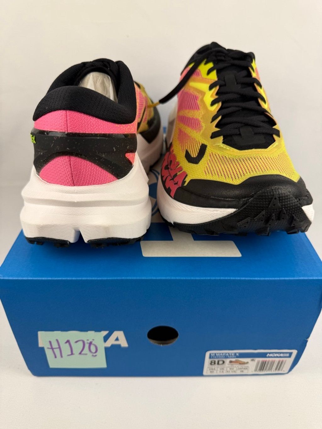 Hoka Men's Hoka Mafate X Athletic Shoes 8 Yellow Pink Size US 8 / EU 41 - 5 Thumbnail