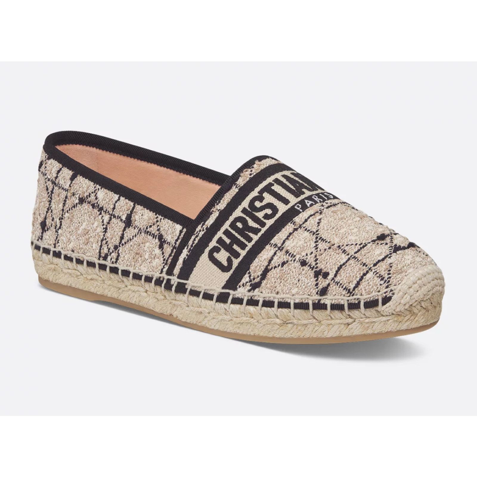 Dior Dior Granville Beige Black Cannage Tweed Embroidered Logo Size US 12 / IT 42 - 3 Thumbnail