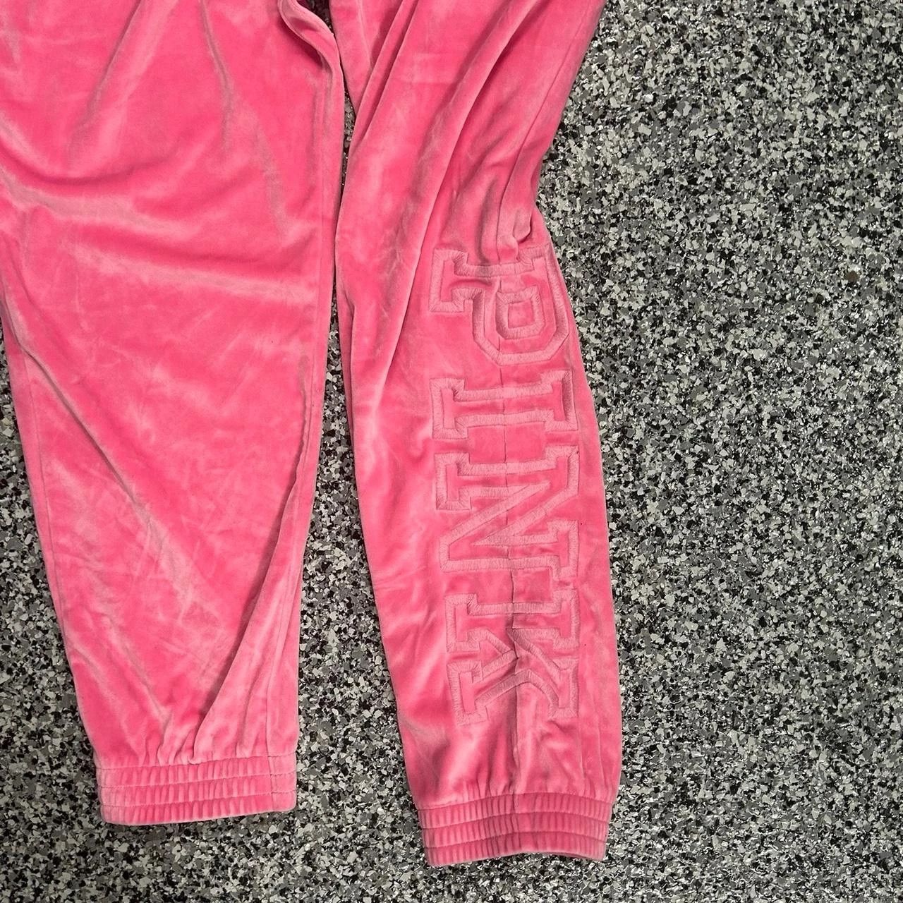 Pink Pink Victoria's Secret velour sweatpants juicy style pants Size 30" / US 8 / IT 44 - 3 Thumbnail