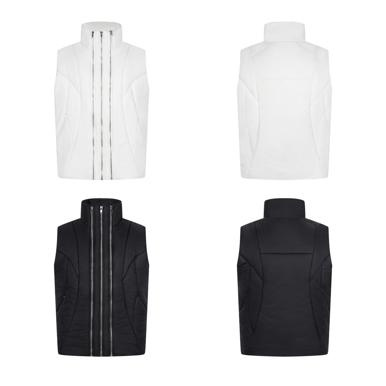 Japanese Brand Multi-Zip Deconstructed Vest | Unisex Layering Jacket Size US M / EU 48-50 / 2 - 5 Thumbnail