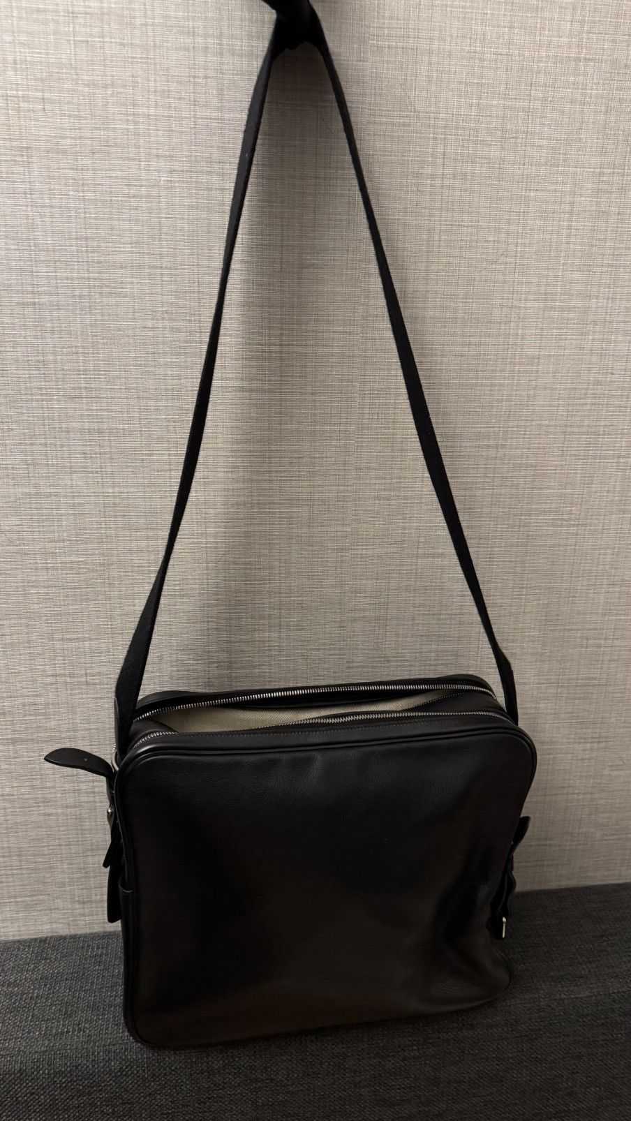 Hermes Hermes Habdo Reporter Black Shoulder Bag Size ONE SIZE - 9 Thumbnail