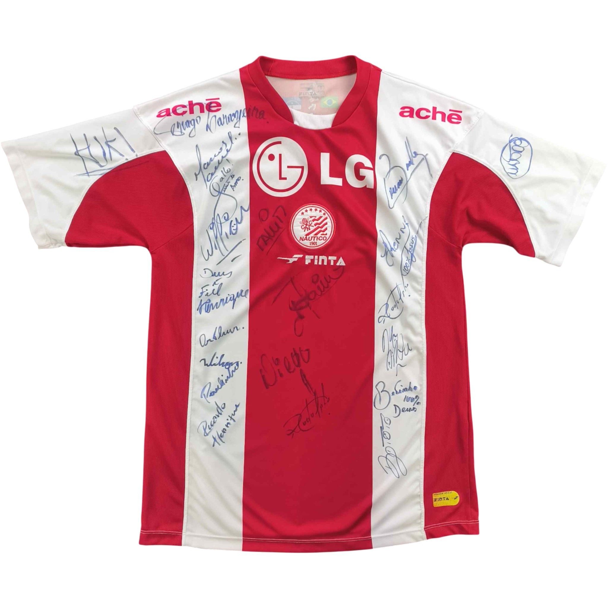 Other SIGNED Clube Náutico Capibaribe 04-05 Finta football jersey Size US L / EU 52-54 / 3 - 1 Thumbnail