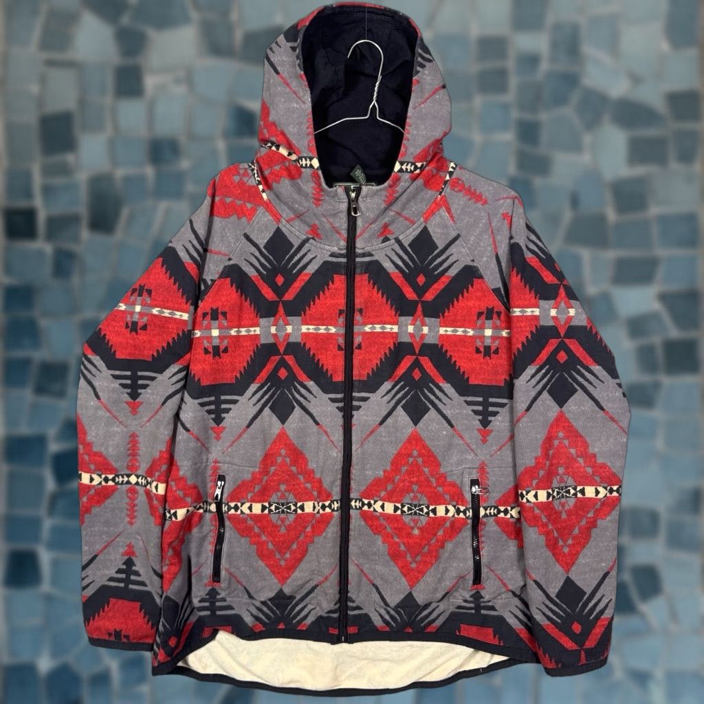 Ralph Lauren Lauren Ralph Lauren Jacket Womens XL LRL Active Full Zip Southwest Aztec Hoodie Size XL / US 12-14 / IT 48-50 - 1 Thumbnail