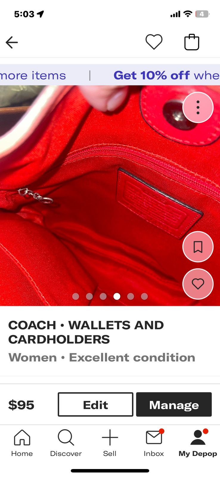 Coach Coach Crossbody With Wallet Size ONE SIZE - 4 Thumbnail