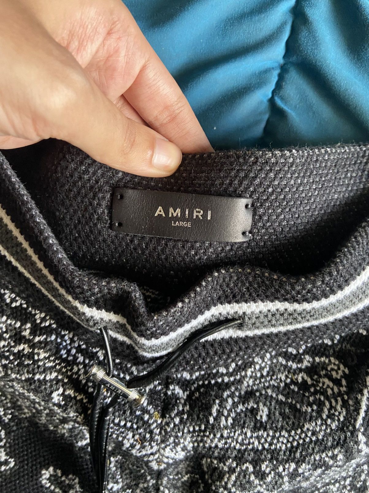 Amiri Amiri Black Bandana Mens Shorts Size Large Size US 38 / EU 54 - 2 Thumbnail
