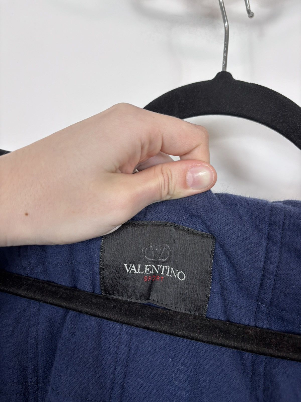 Valentino Vintage Valentino Sport Women’s Navy Blue Hooded Jacket Size S / US 4 / IT 40 - 12 Thumbnail