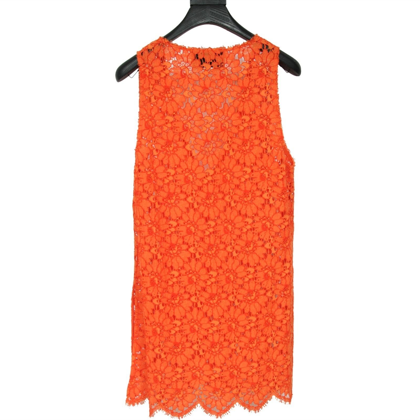 Gucci Orange Floral Embroidered Lace Sleeveless Blouse Size M / US 6-8 / IT 42-44 - 2 Thumbnail
