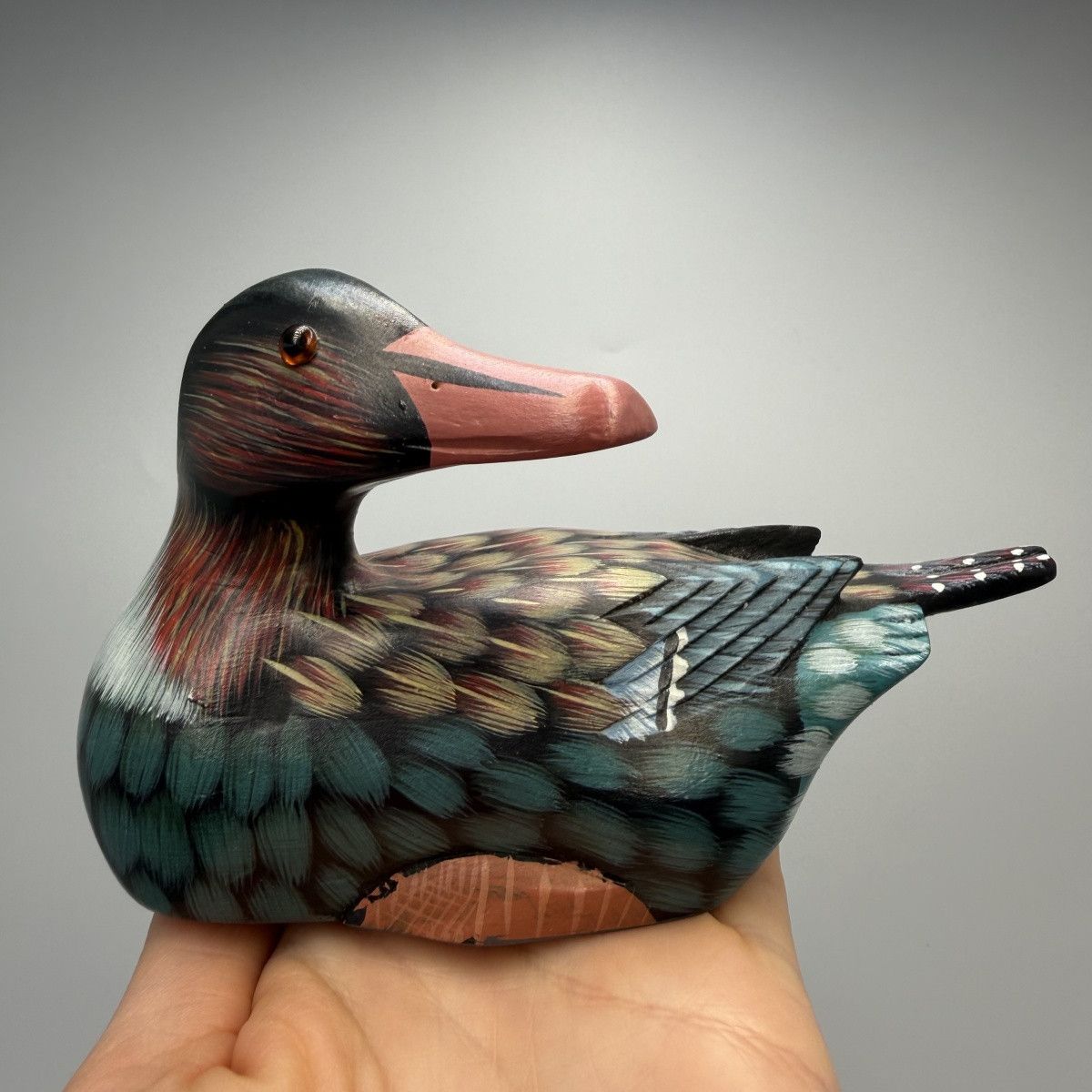 Vintage Vintage Wooden Duck Folk Art Bird Rustic Home Decor Size ONE SIZE - 1 Thumbnail