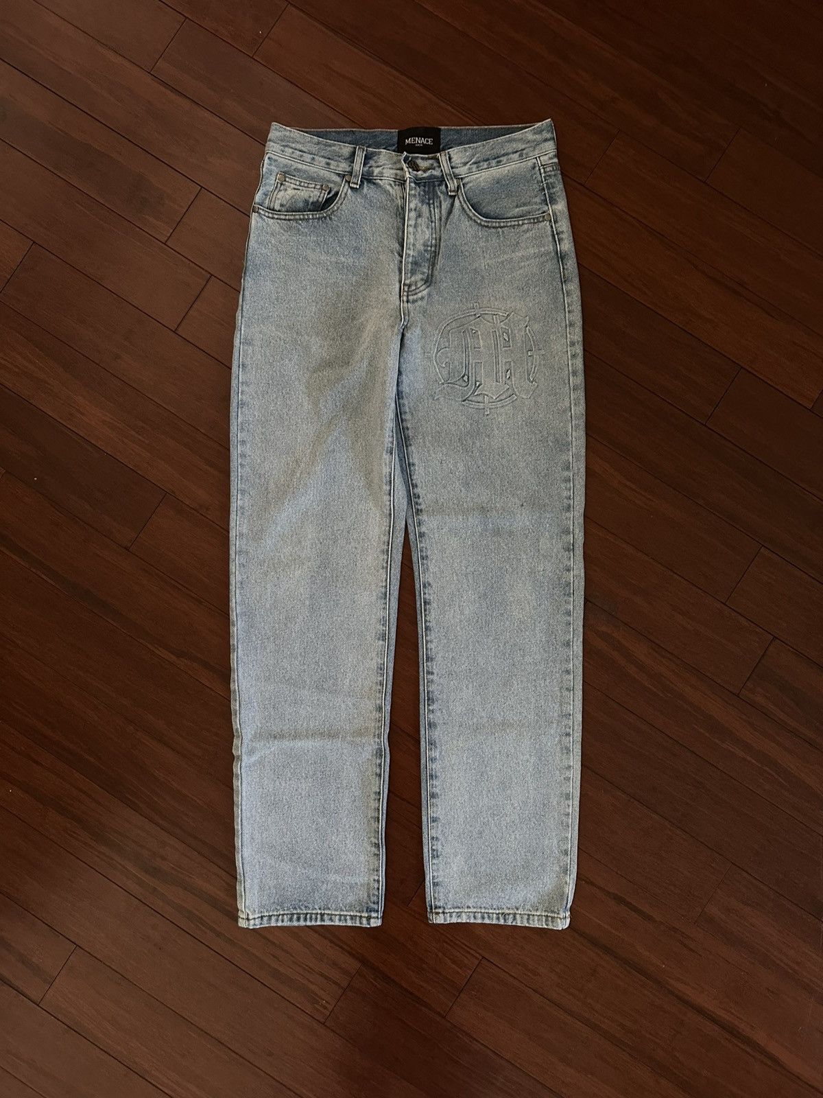 Menace Menace Embossed Denim Pants Size US 30 / EU 46 - 1 Thumbnail