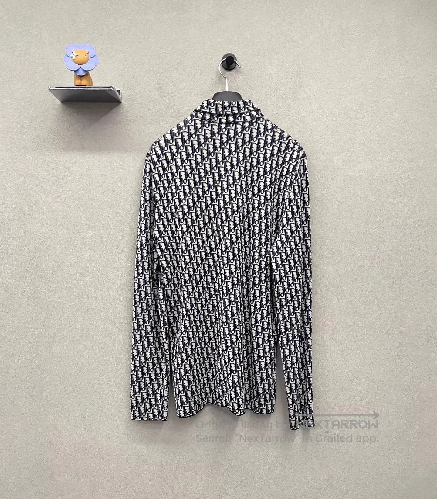 Dior Black Patterned Long-Sleeve Button-Up Shirt Size S. Size US S / EU 44-46 / 1 - 2 Thumbnail