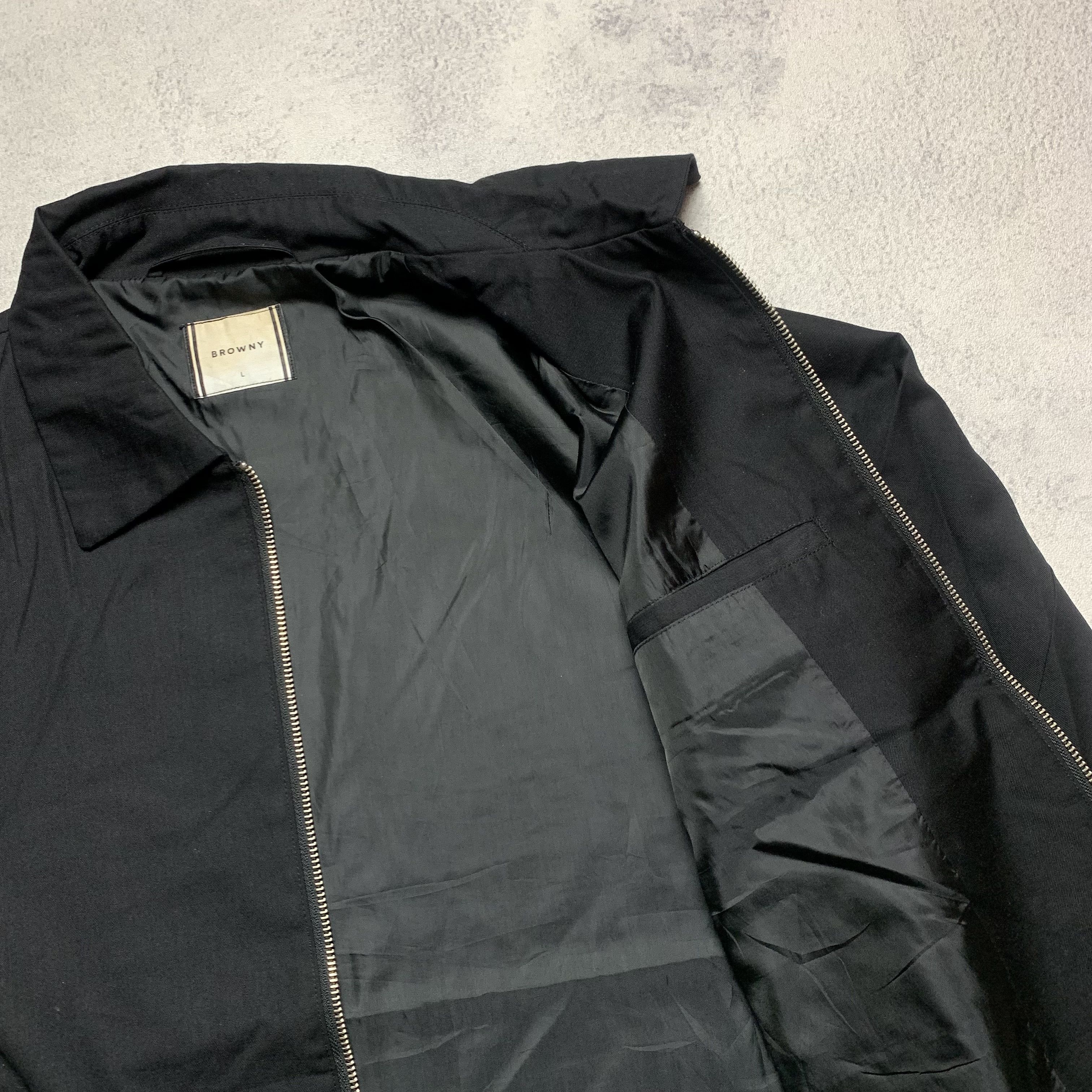Japanese Brand Browny Black Casual Jacket Zip Up Size US L / EU 52-54 / 3 - 4 Thumbnail
