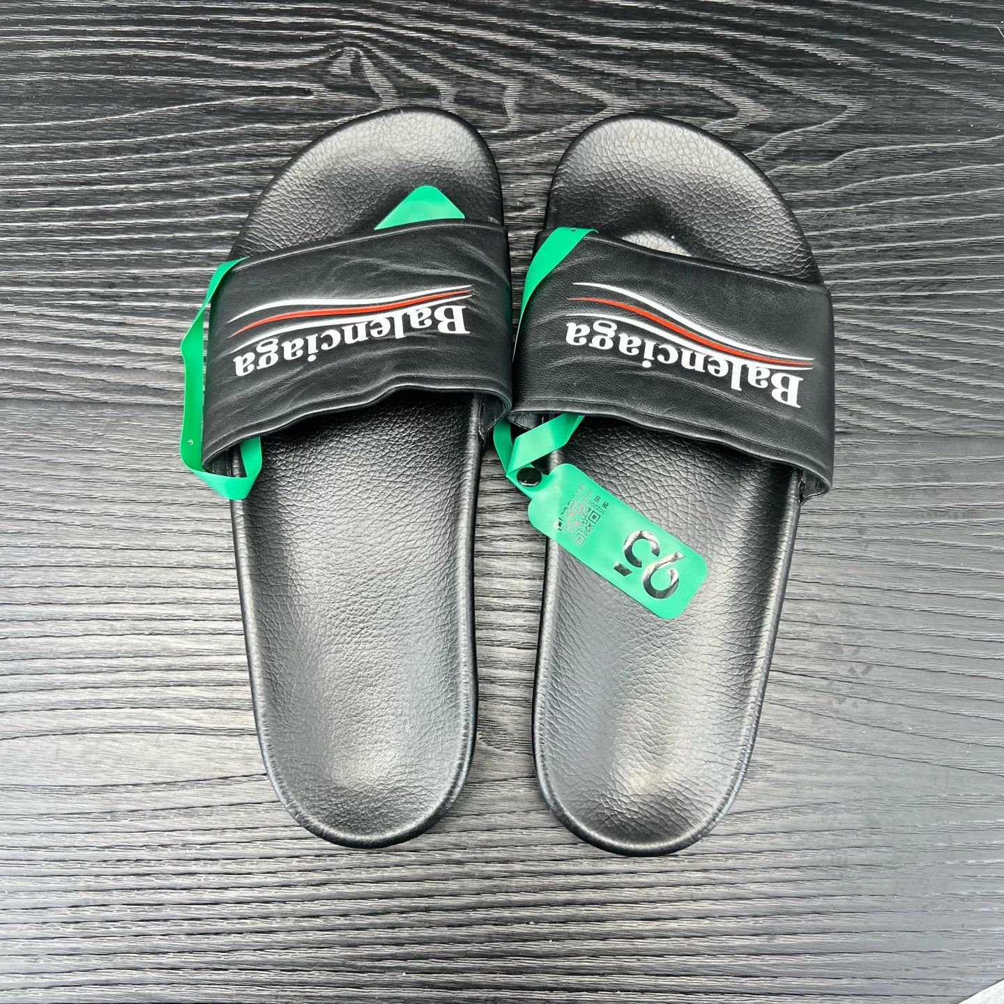 Balenciaga Balenciaga Coke Wave Slippers Black 41 Like New Size US 8 / EU 41 - 6 Thumbnail