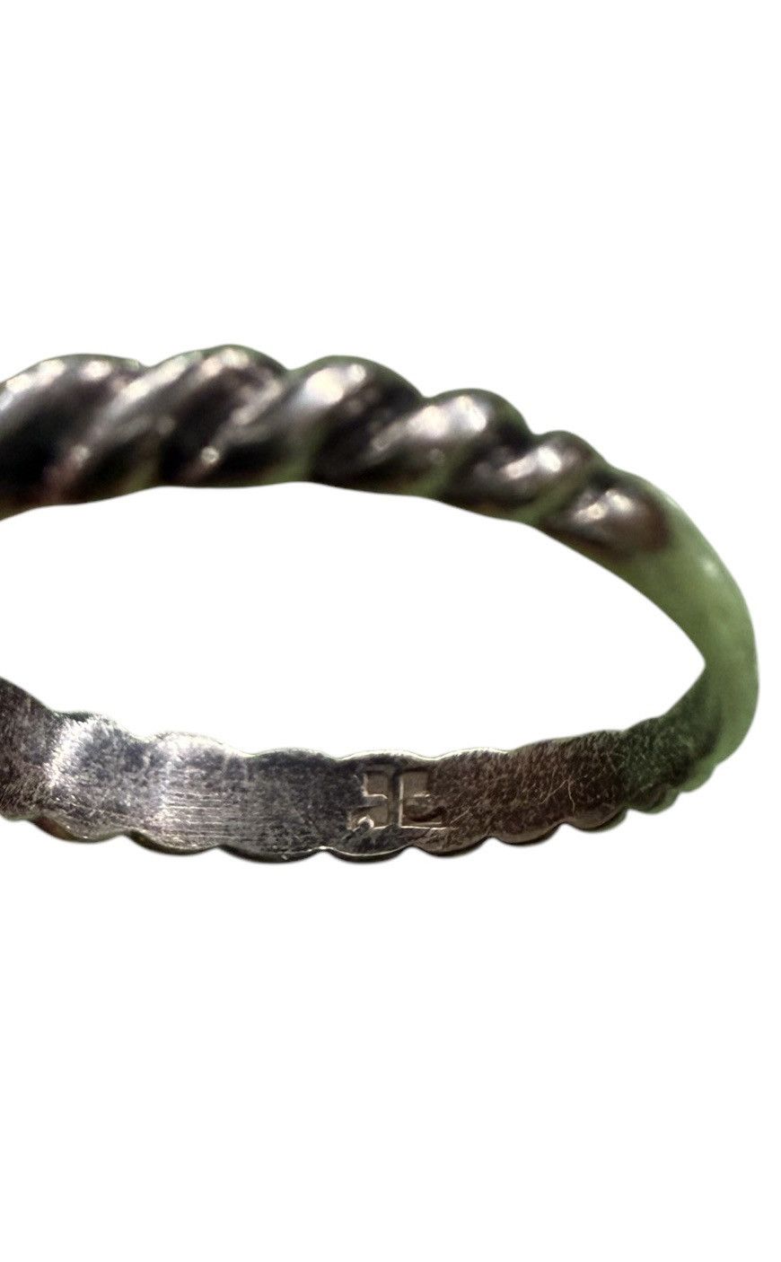 Courreges × Vintage VINTAGE COURREGES CROCHET SILVER RING Size ONE SIZE - 6 Thumbnail