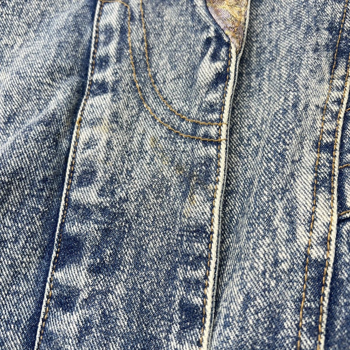 Faded Glory × Vintage Vintage Faded Glory Denim Jacket Bomber Floral Faded Y2K 90s Size M / US 6-8 / IT 42-44 - 14 Thumbnail