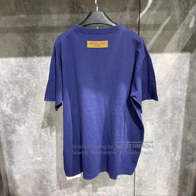 Louis Vuitton Louis Vuitton Purple Cotton Men's T-Shirt . Size US L / EU 52-54 / 3 - 2 Thumbnail