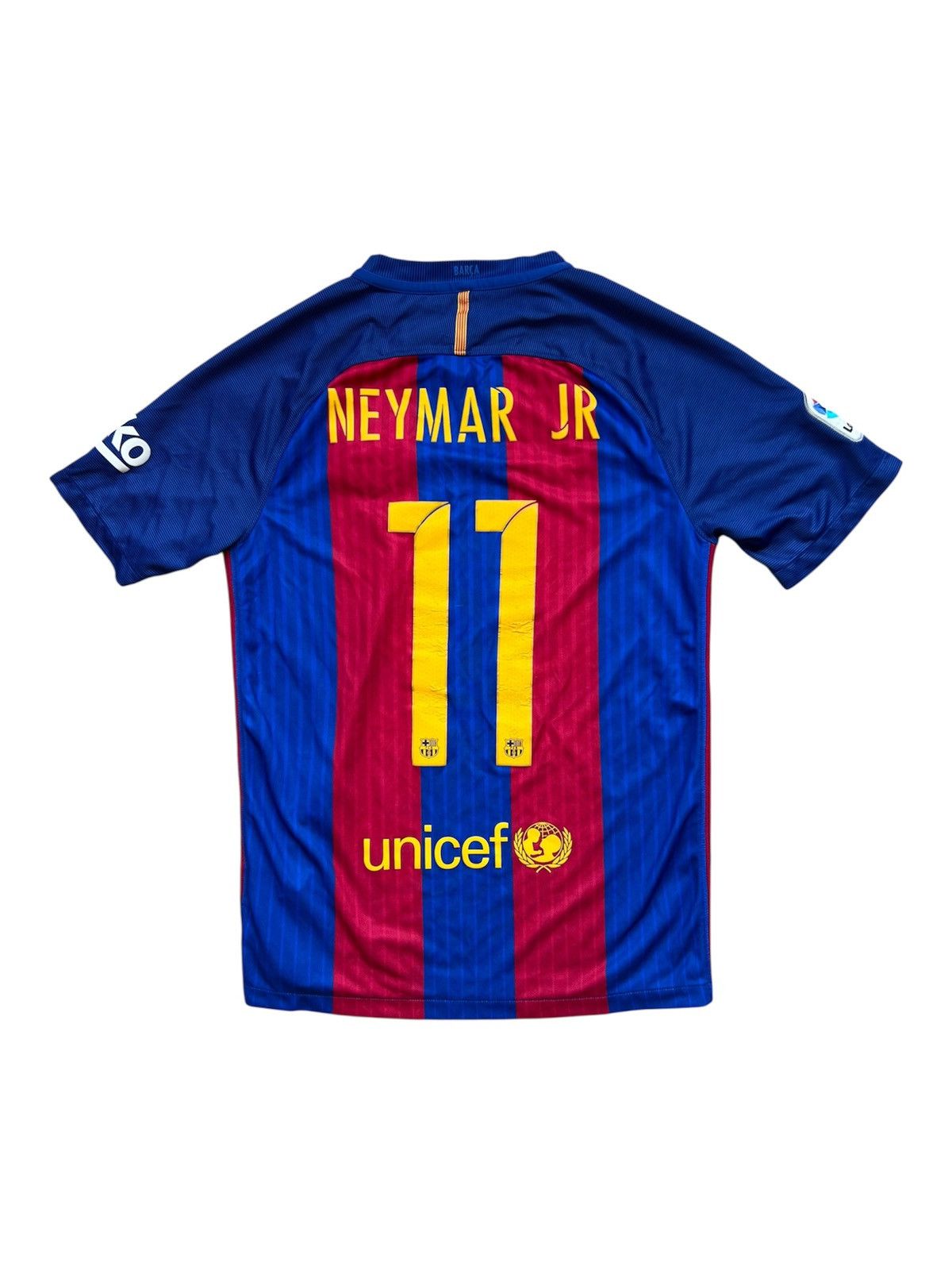 2016/17 FC Barcelona NEYMAR JR #11 Home Soccer Jersey Size S
