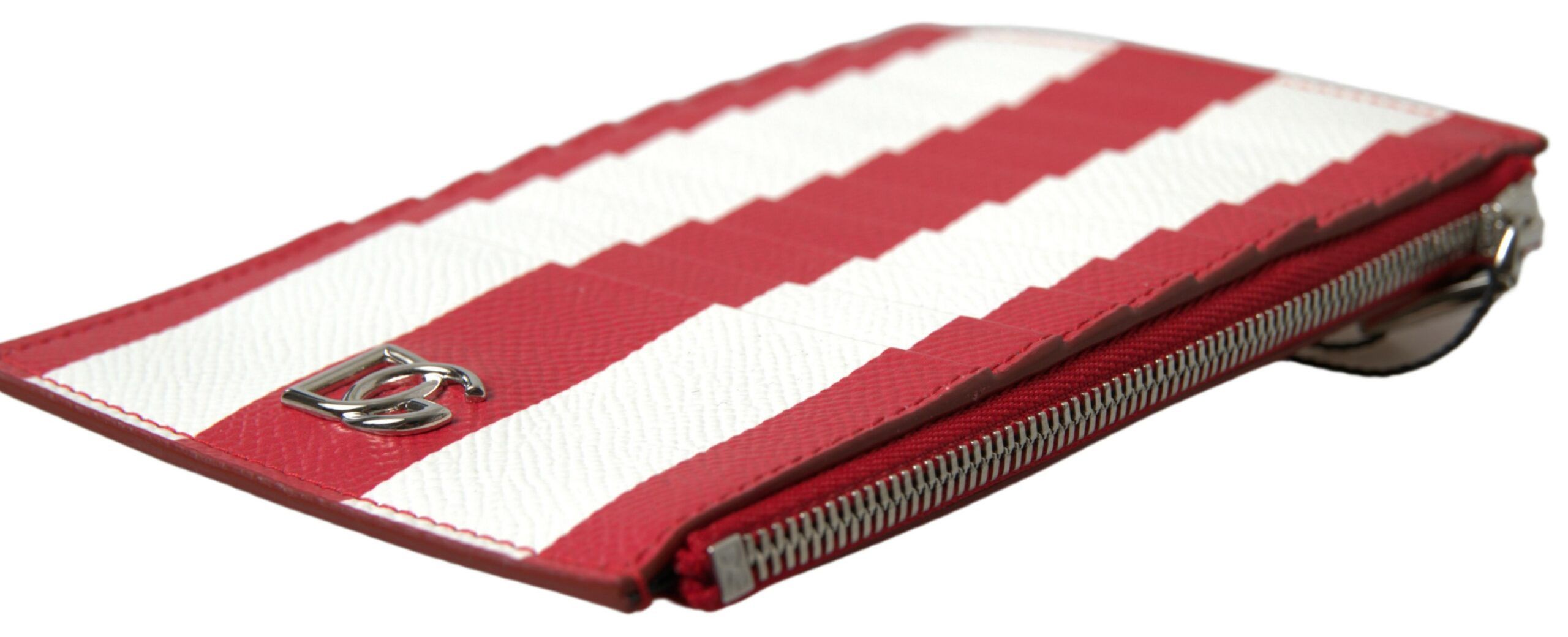 Dolce & Gabbana Dolce & Gabbana Elegant Striped Leather Card Women's Holder Size ONE SIZE - 4 Thumbnail