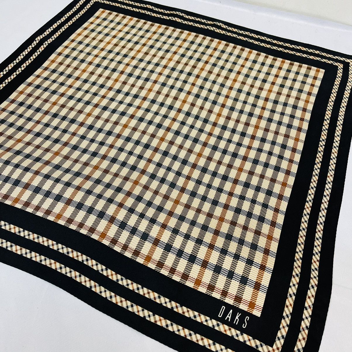 DAKS × Vintage DAKS BANDANA HANDKERCHIEF NECKERCHIEF SCARF Size ONE SIZE - 2 Thumbnail