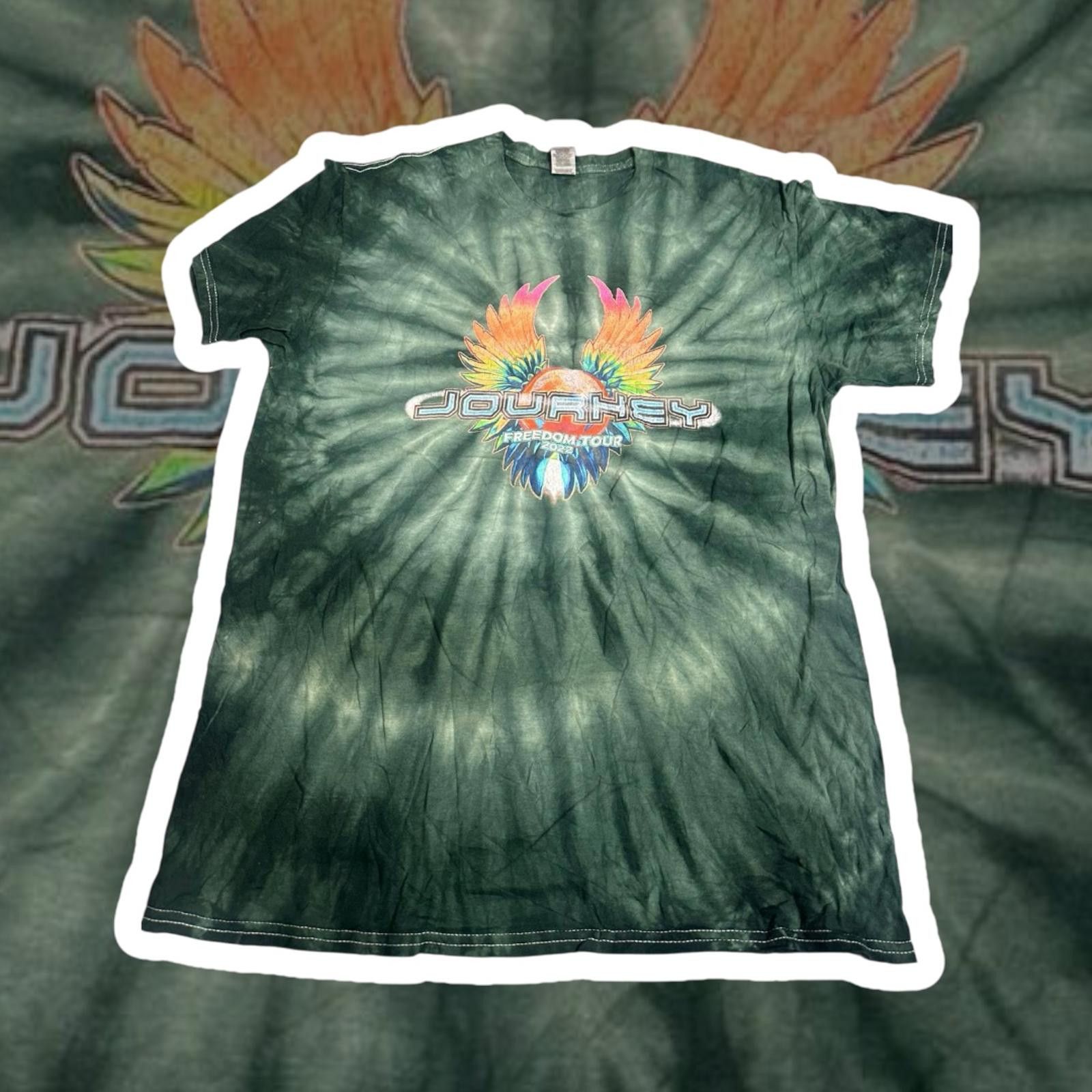 Gildan Journey Freedom Tour 2022 Tie-Dye T-Shirt Size US L / EU 52-54 / 3 - 1 Thumbnail
