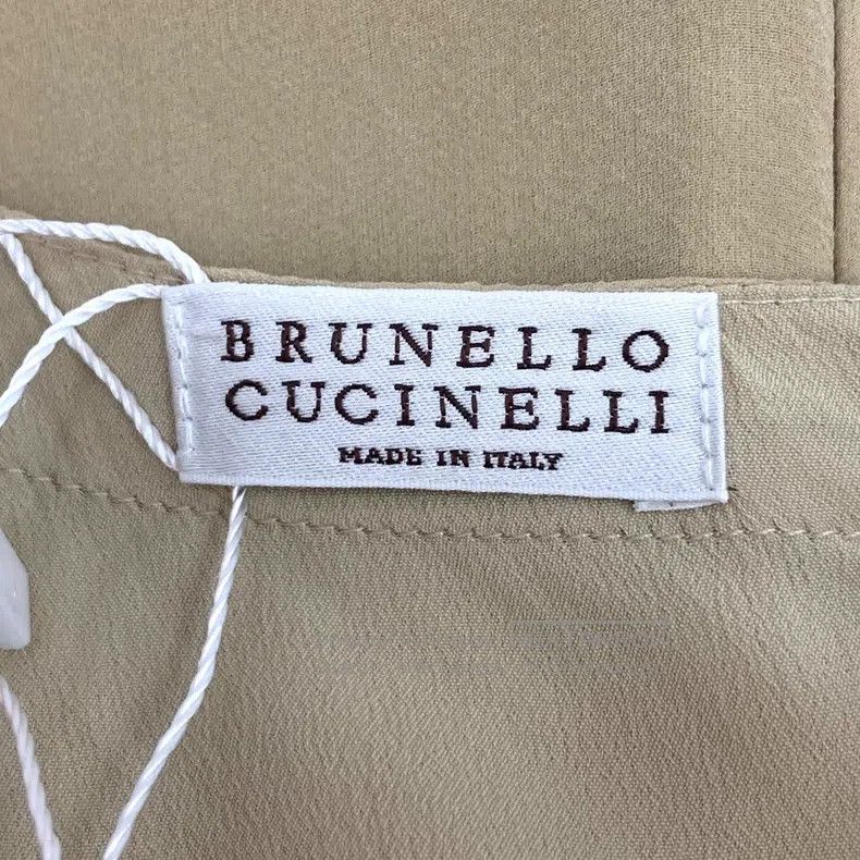 Brunello Cucinelli Brunello Cucinelli Brown cotton round-neck short-sleeve dr Size M / US 6-8 / IT 42-44 - 5 Thumbnail