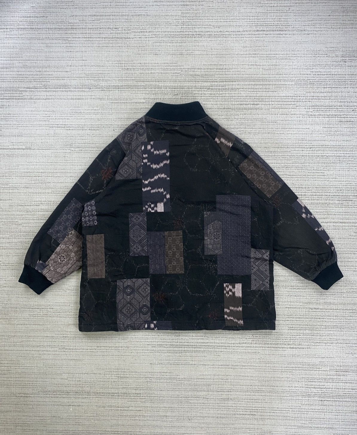 Vintage 🔥RARE Japanese Fashion Patchwork Traditional Jacket Size US L / EU 52-54 / 3 - 2 Thumbnail