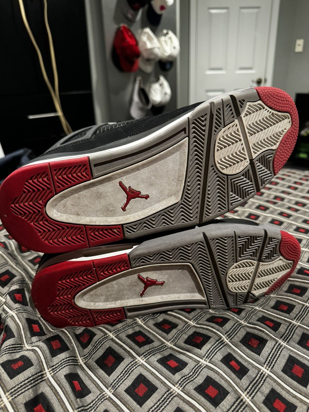 Nike Air Jordan 4 Retro Bred (2012) Size US 13 / EU 46 - 3 Thumbnail