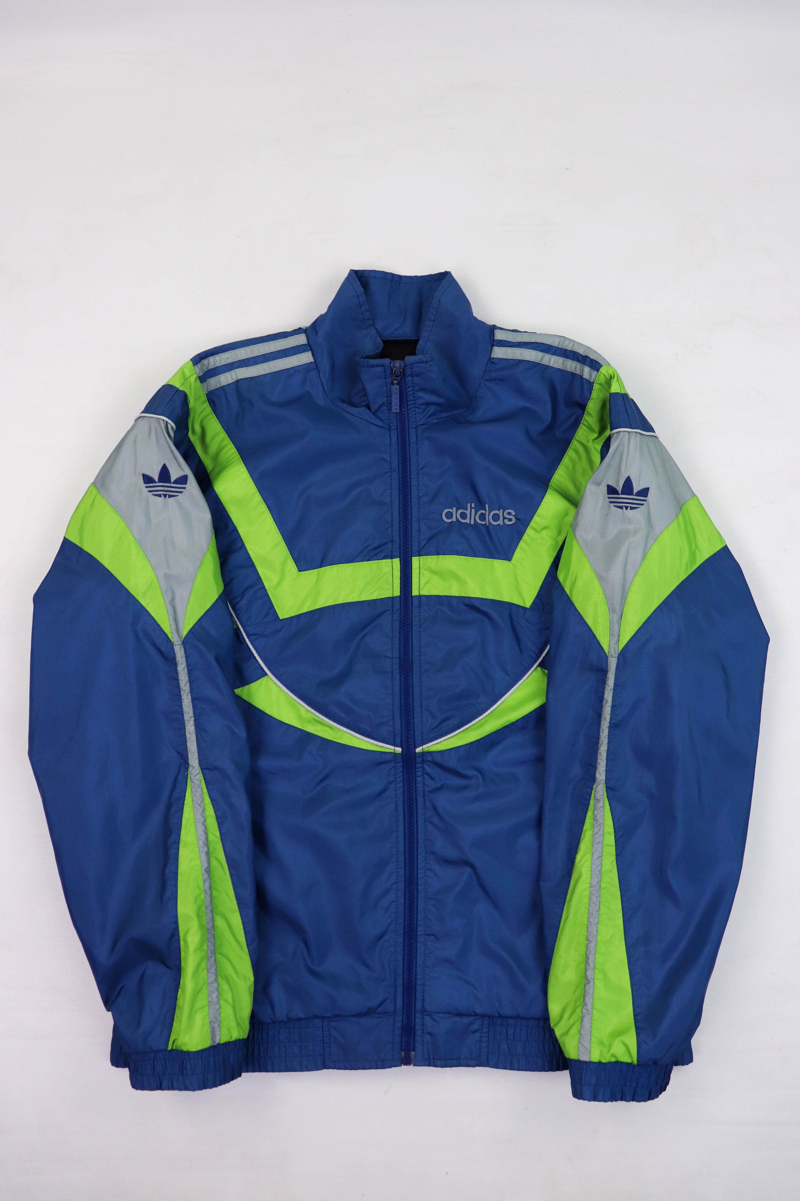 Adidas Adidas Vintage Stripes Oversized Nylon Track Zip Jacket Size US XL / EU 56 / 4 - 1 Thumbnail