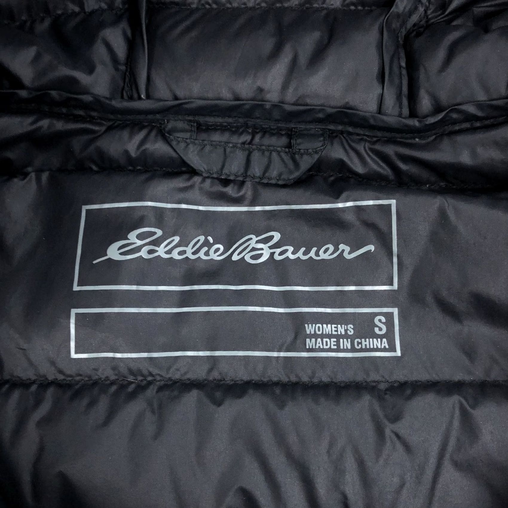 Eddie Bauer Eddie Bauer Women's Black EB650 Down Hooded Puffer Coat Jacket Size S Small Size S / US 4 / IT 40 - 2 Thumbnail