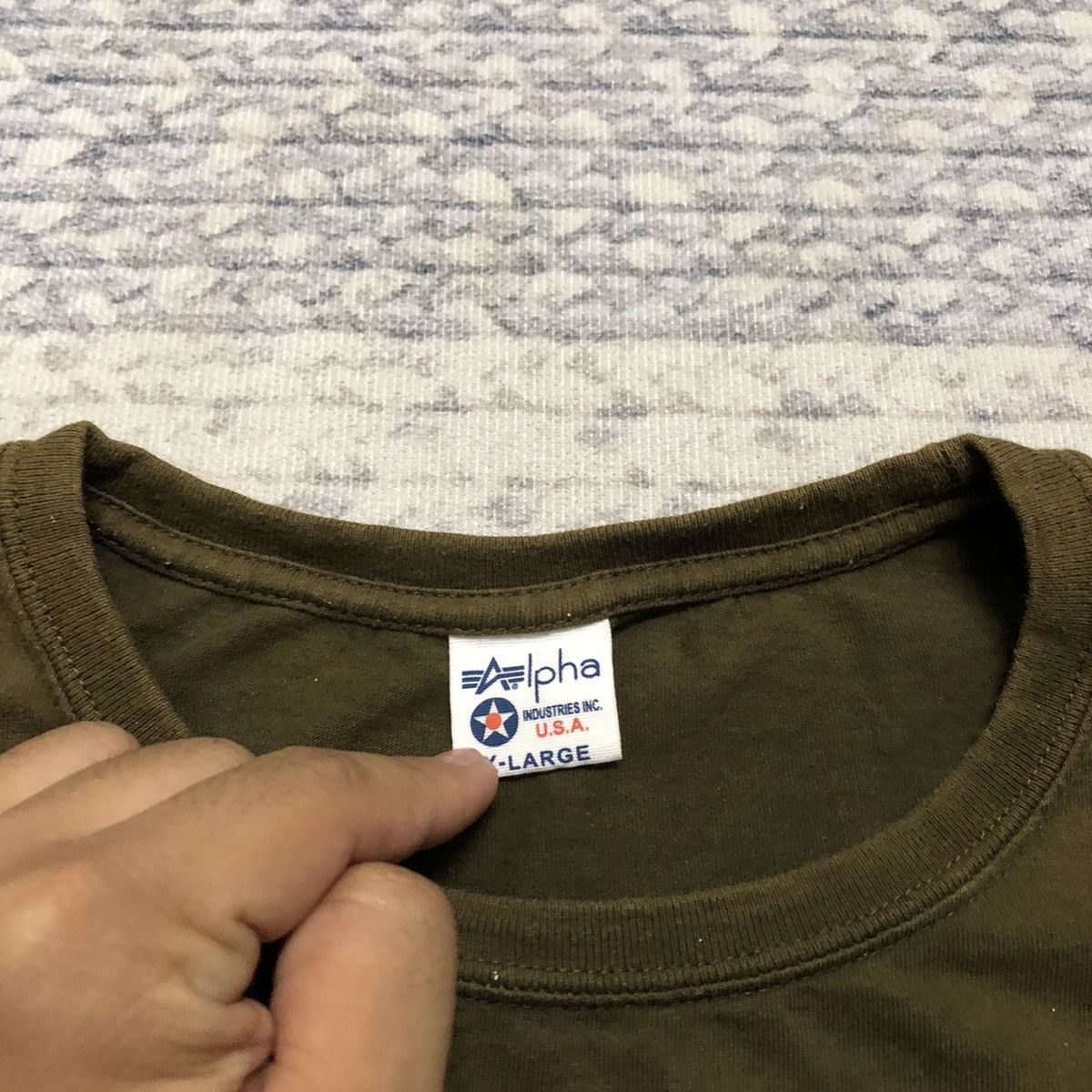Alpha Industries × Army Of Me × Vintage Rare Sunfaded & Distressed Alpha Industries ‘US Marine’ Tees Size US XL / EU 56 / 4 - 11 Thumbnail