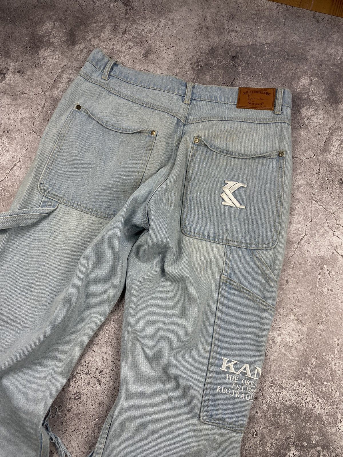 Karl Kani Vintage Karl Kani pants Faded denim thrashed distressed Size US 32 / EU 48 - 11 Thumbnail