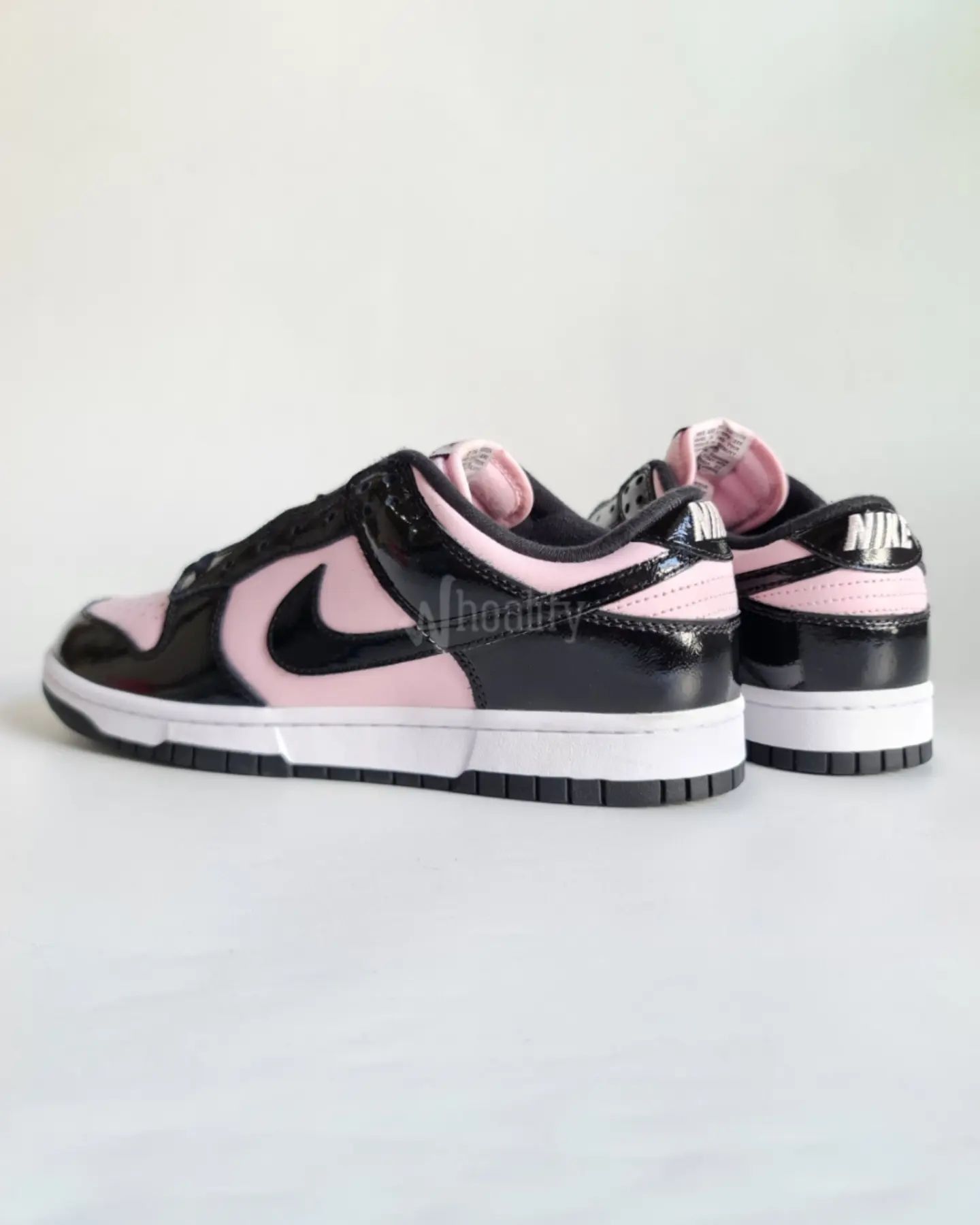 Nike Nike Dunk Low Women's Black Pink Foam DJ9955-600 Size US 11.5 / IT 41.5 - 3 Thumbnail