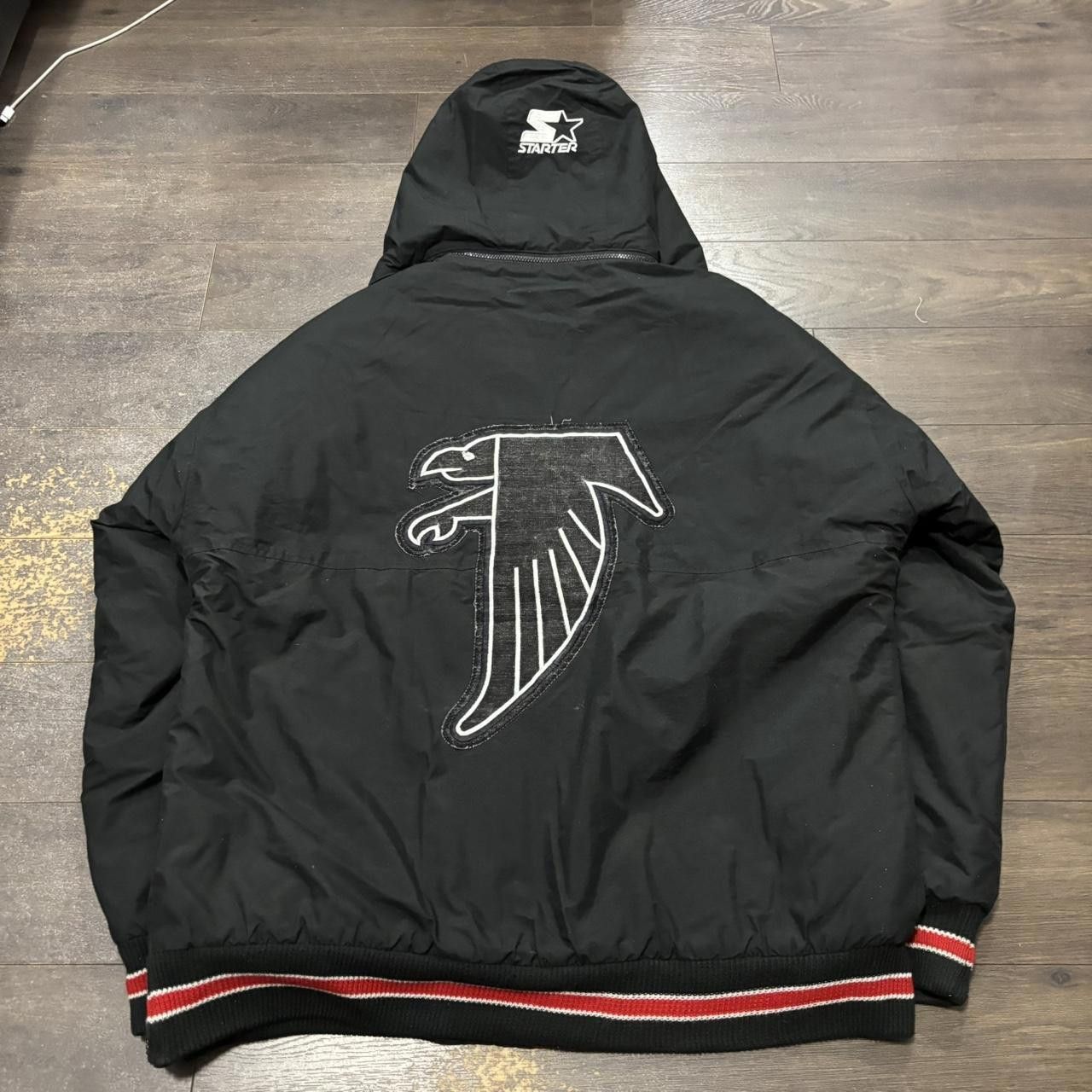 vintage Atlanta falcons zip up starter jacket 90s M - Main Image