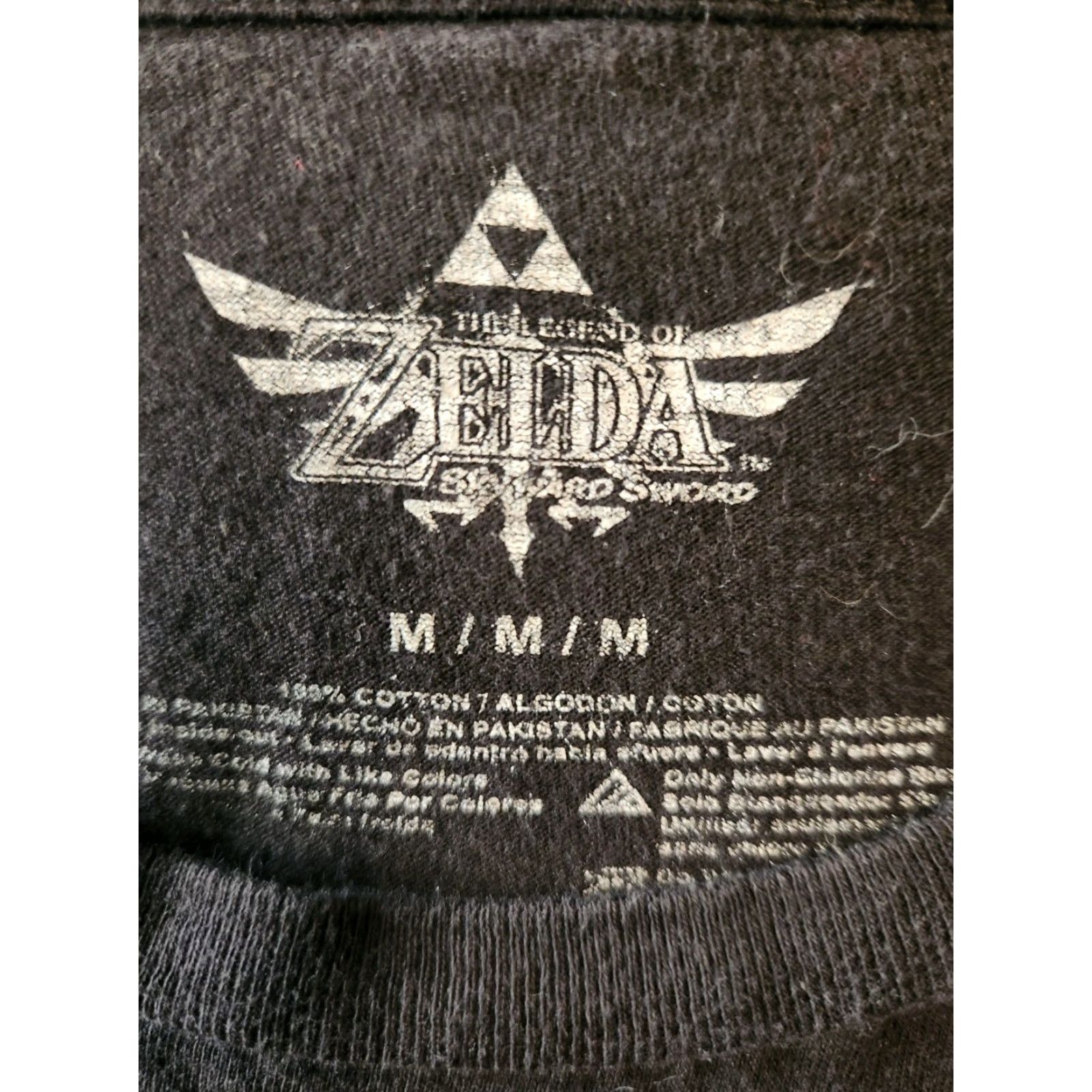 Nintendo Nintendo Skyward Sword The Legend Of Zelda Black Short Sleeve T Shirt M Mens Regular Cotton Retro Graphic Print Crew Neck Size Medium Size US M / EU 48-50 / 2 - 2 Thumbnail