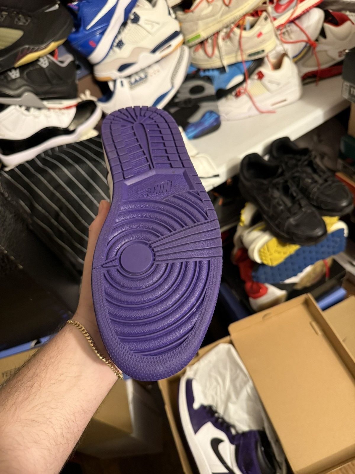 Jordan Brand Jordan retro 1 high court purple sz 10.5 Size US 10.5 / EU 43-44 - 5 Thumbnail