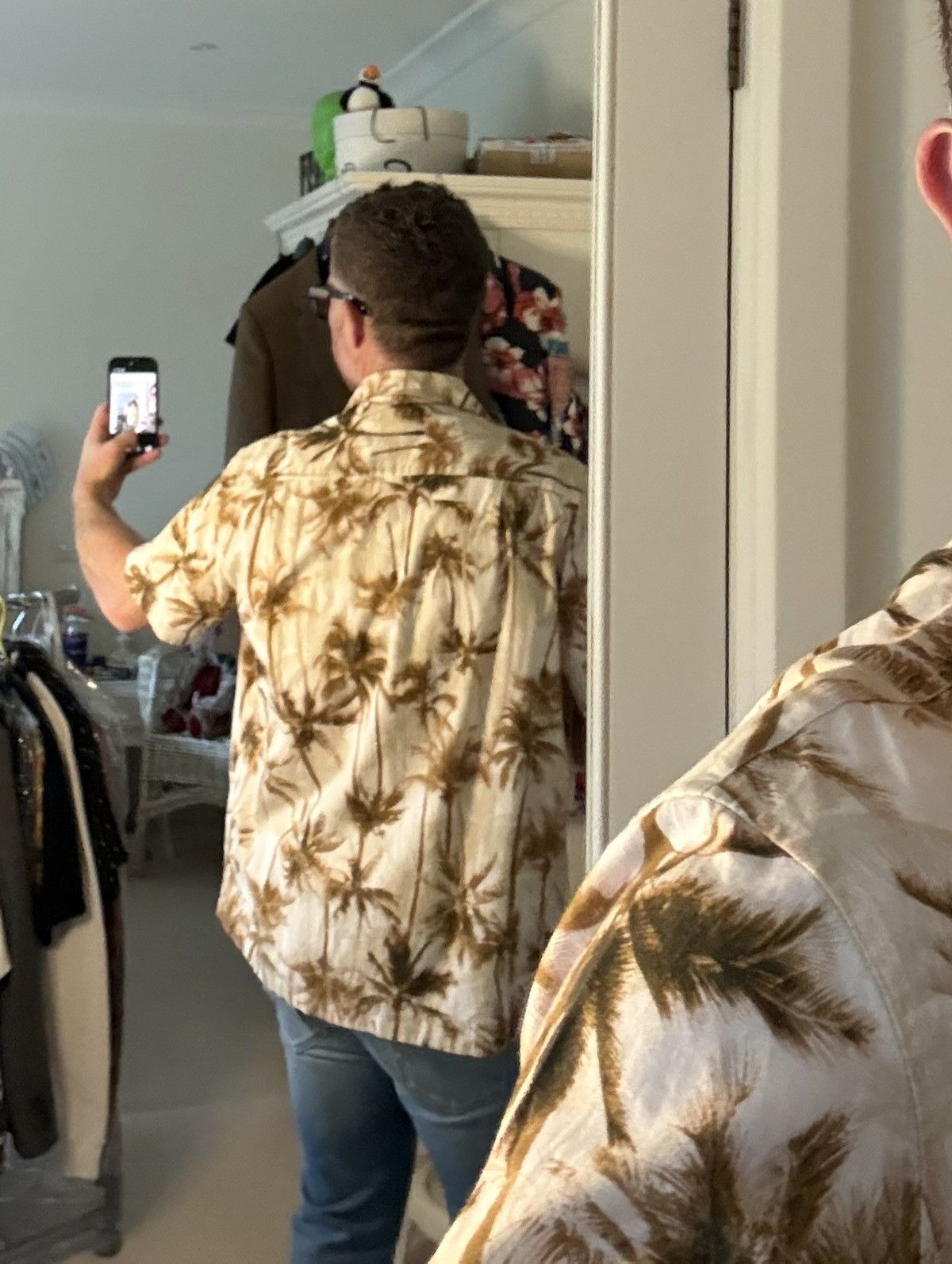 Saint Laurent Paris SS16 Saint Laurent runway Hawaiian palm tree shirt Hedi 42 Size US L / EU 52-54 / 3 - 10 Thumbnail