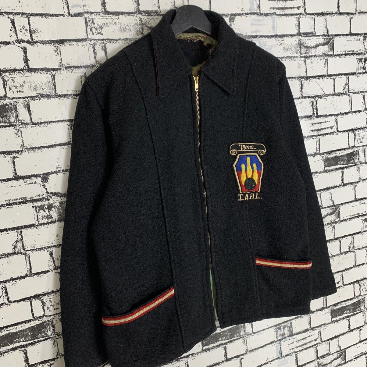 Designer × Vintage Vintage 158C Bowling Jacket Size US M / EU 48-50 / 2 - 3 Thumbnail