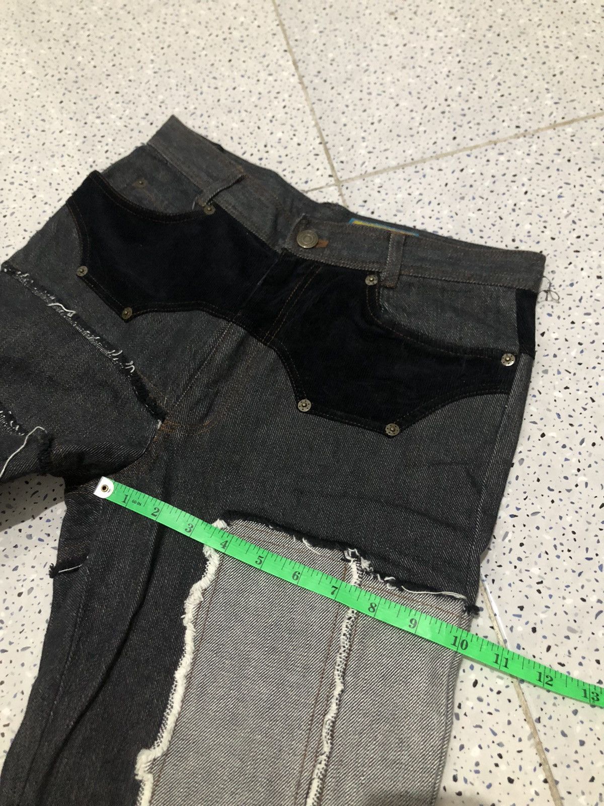 Japanese Brand × Le Grande Bleu (L.G.B.) Y2K💥 Betty’s Blue Shinji Abe Patchwork Denim Size US 28 / EU 44 - 13 Thumbnail