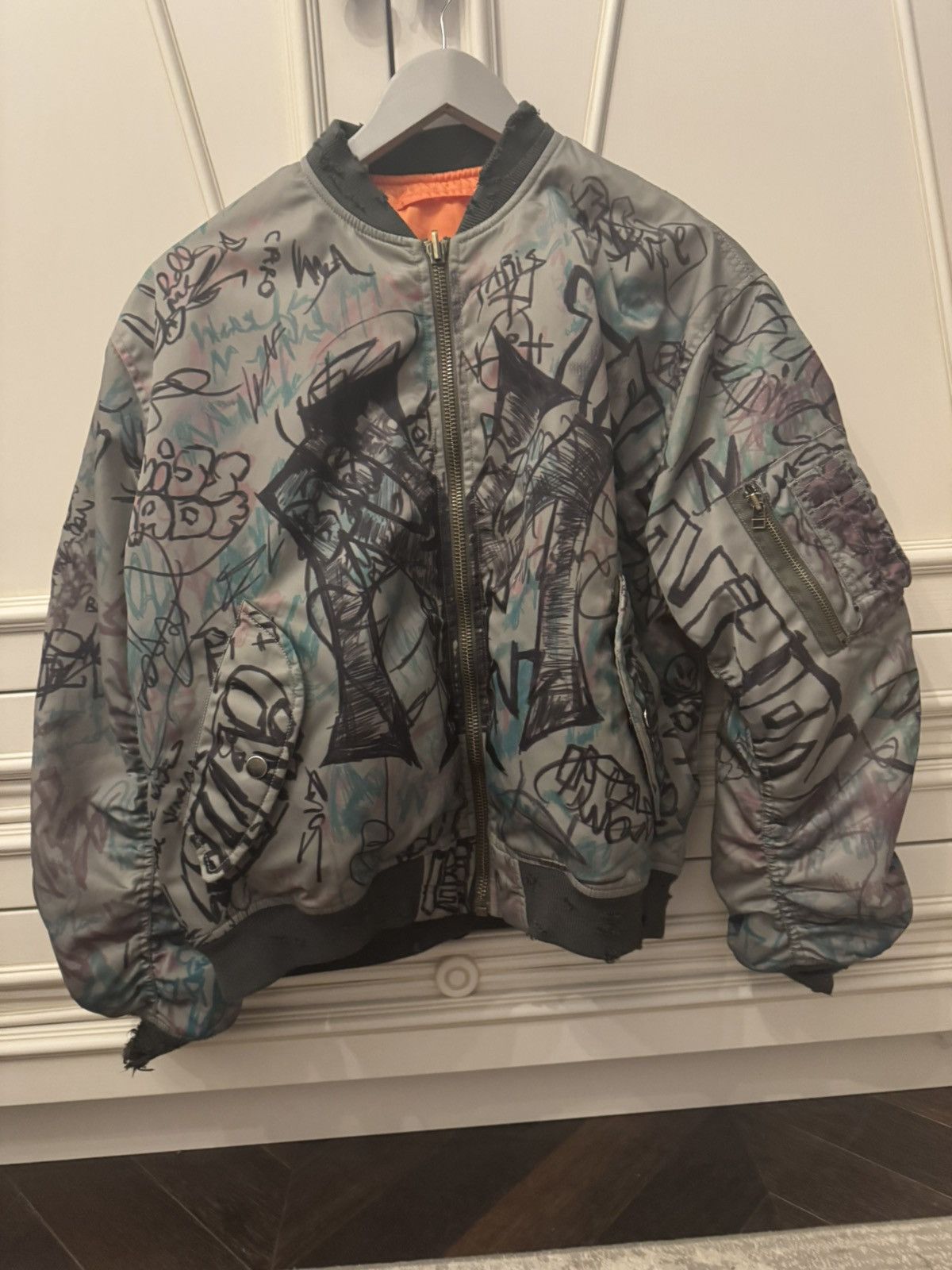 Mowalola Mowalola grafitti jacket Size US M / EU 48-50 / 2 - 3 Thumbnail
