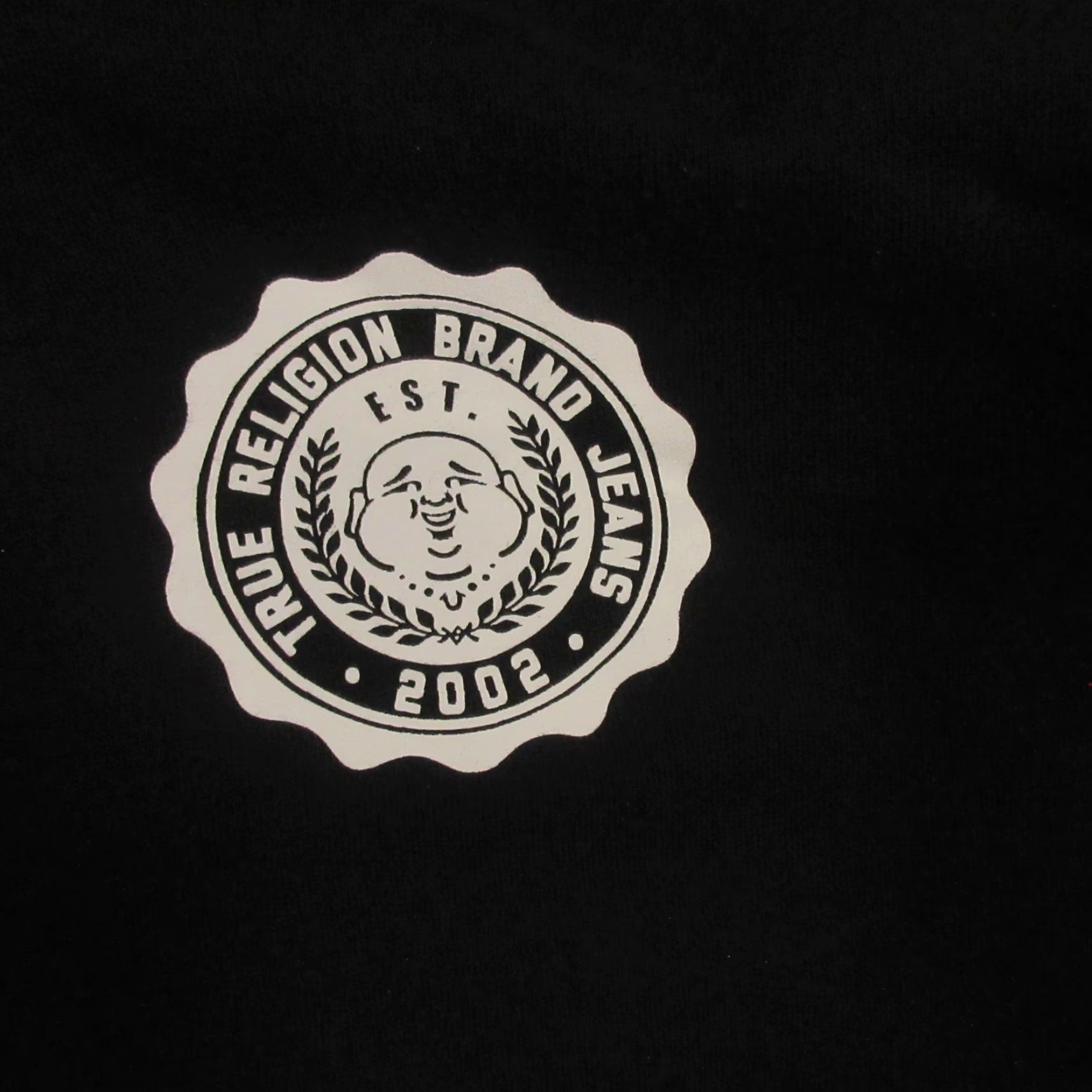 True Religion True Religion Full Zip Hoodie Sweater Mens XL Black Big Buddha Logo Graphic Print Size US XL / EU 56 / 4 - 5 Thumbnail