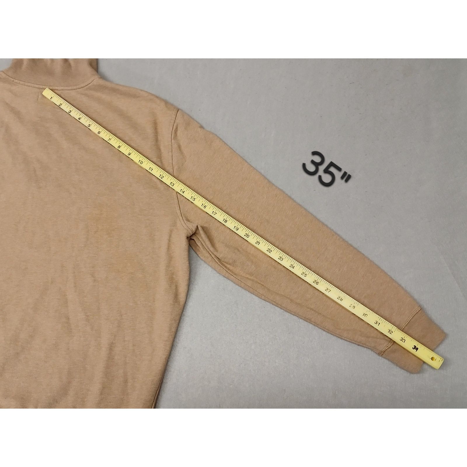 Nautica Nautica (2XL) Men's Tan Long Sleeve Zip Pullover Sweatshirt Size US XXL / EU 58 / 5 - 9 Thumbnail