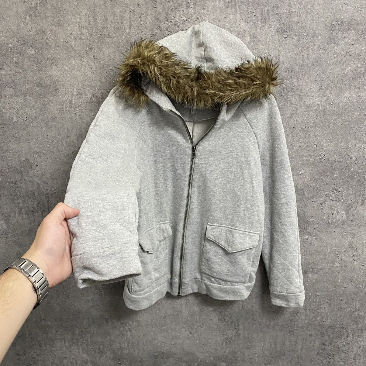 Japanese Brand Japanese Avant Garde If Six Was Nine Y2K Zip Fur Hoodie Size US S / EU 44-46 / 1 - 2 Thumbnail