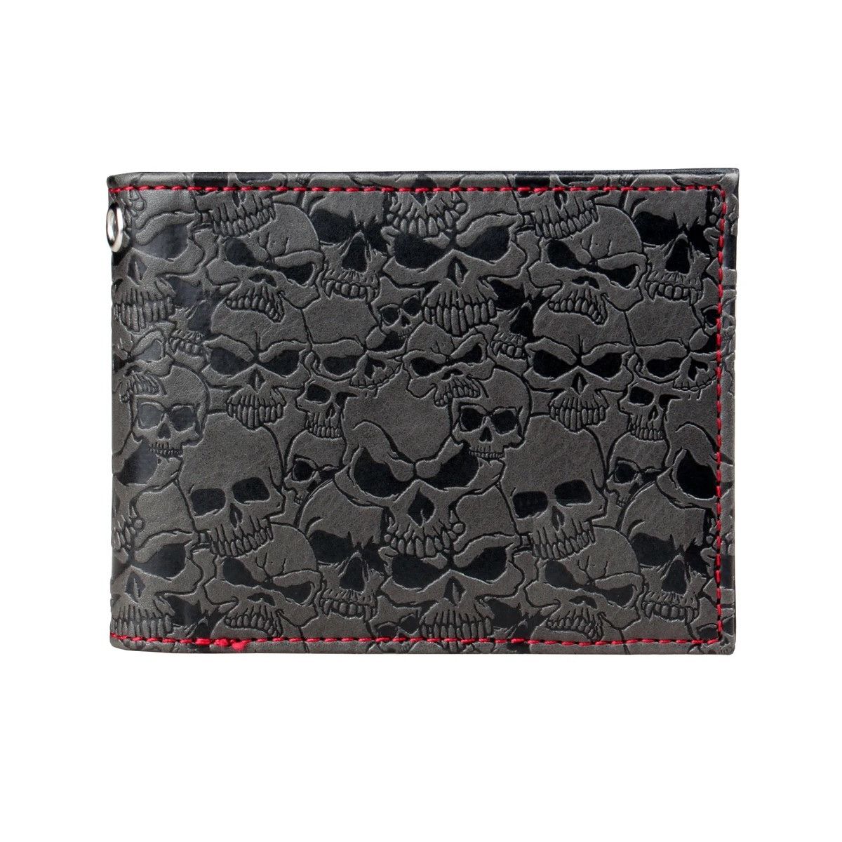 Japanese Brand Skull Double Fold Versatile Card Holder Wallet Size ONE SIZE - 1 Thumbnail