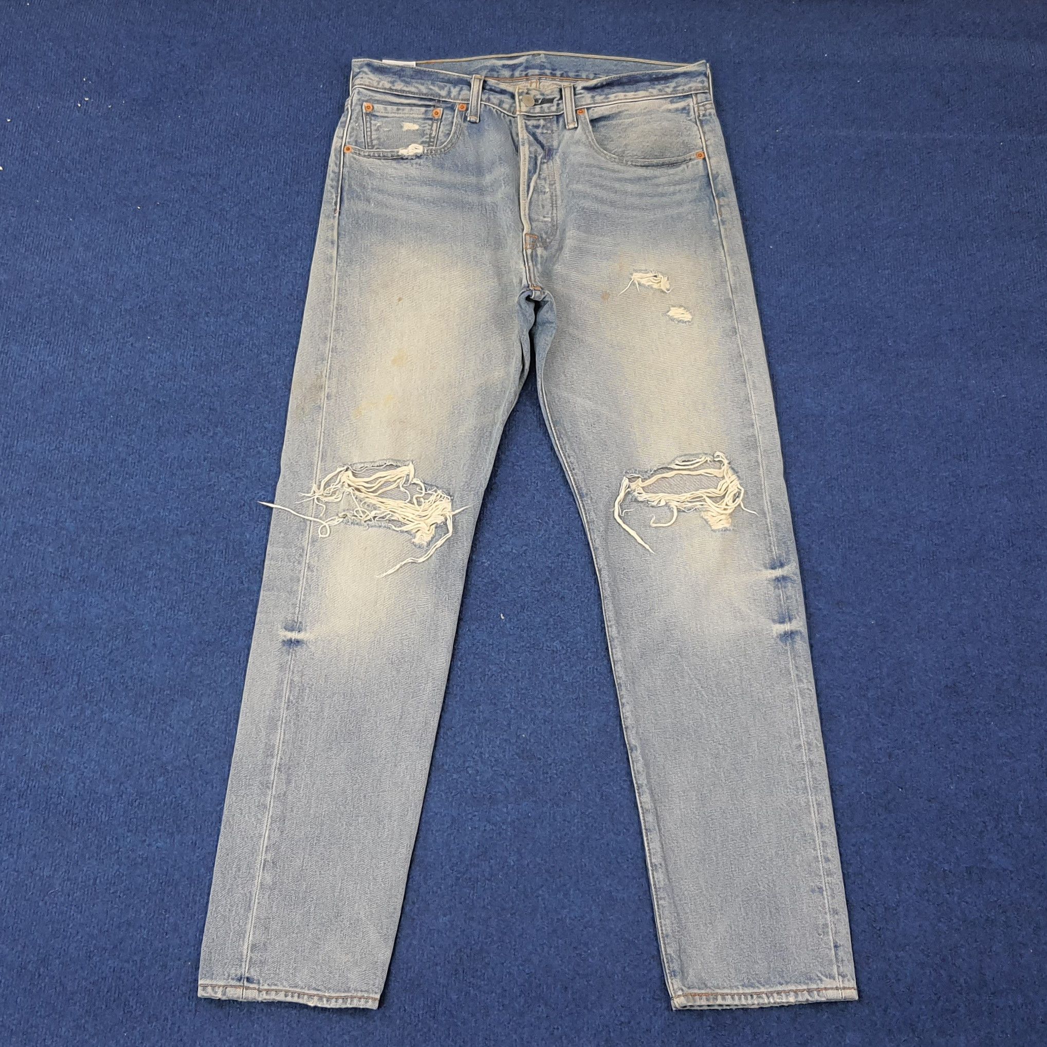 Levi's Vintage Levi's 501 CT Distressed Jeans C235N35 Size US 33 - 1 Thumbnail